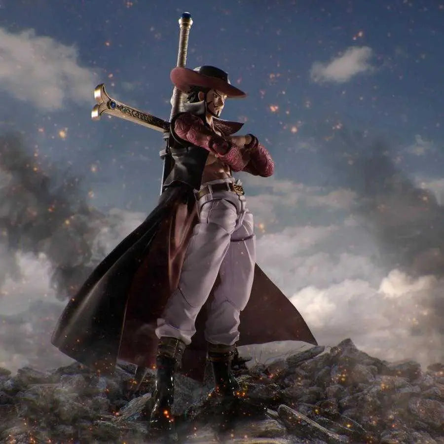 Figurine Mihawk One Piece SH Figuarts ambiance display collection Bandai