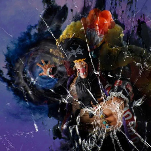 Figurine Marshall D. Teach 4 Emperors S.H.Figuarts Bandai - effets spéciaux Barbe Noire manteau One Piece