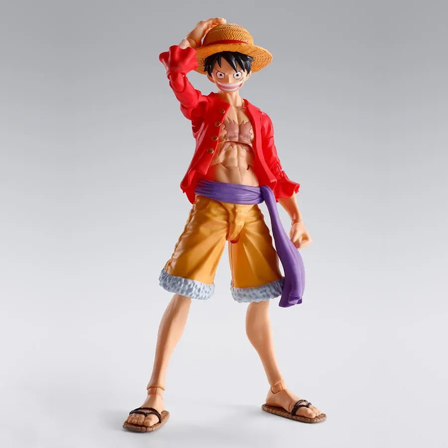 Figurine Luffy Raid on Onigashima SH Figuarts Bandai vue ensemble complète collection One Piece