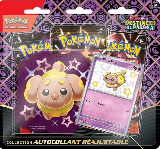 Tripack Patachiot Pokémon EV4.5 Destinées de Paldea coffret français Écarlate et Violet